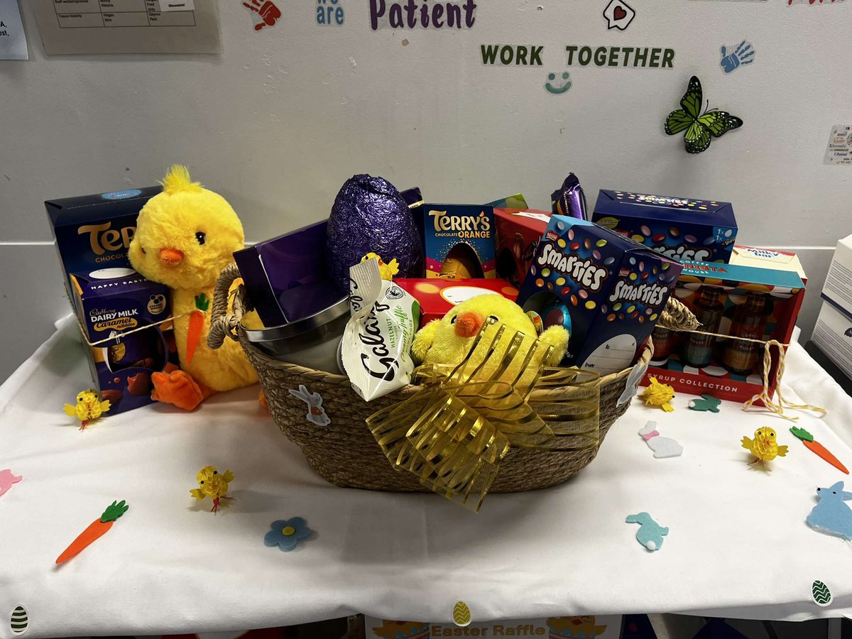 Sascha Deli (@saschadeli) on Twitter photo ROLL UP ROLL UP! Come to Queens Stroke unit and buy an Easter raffle ticket 💝🐣 £1 a strip BARGAIN
Lots of goodies up for grabs 🐰🍫#stroke <a href="/NUH_Stroke/">NUH Stroke Unit Education Team</a> <a href="/NUHTeamStroke/">Team Stroke</a> <a href="/XMcVey/">Natasha McVey RN 💙 (she/her)</a> <a href="/SarahMack24/">Sarah Mack</a> <a href="/rachel_newton18/">Rachel Newton</a> <a href="/Vickyy_Jones/">Vicky Jones</a> ROLL UP ROLL UP! Come to Queens Stroke unit and buy an Easter raffle ticket 💝🐣 £1 a strip BARGAIN
Lots of goodies up for grabs 🐰🍫#stroke <a href="/NUH_Stroke/">NUH Stroke Unit Education Team</a> <a href="/NUHTeamStroke/">Team Stroke</a> <a href="/XMcVey/">Natasha McVey RN 💙 (she/her)</a> <a href="/SarahMack24/">Sarah Mack</a> <a href="/rachel_newton18/">Rachel Newton</a> <a href="/Vickyy_Jones/">Vicky Jones</a>