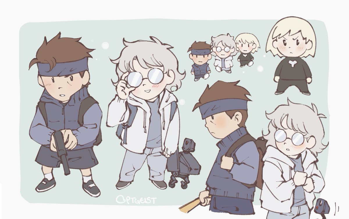 polteegeist's tweet photo. ottie and snake childhood friends 
#suneota #mgs https://t.co/xfhTGYNxQx