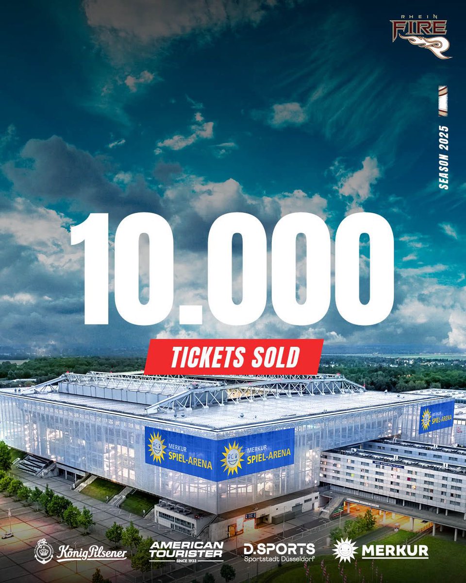 10K TICKETS GONE AND WE’RE STILL COUNTING! 🏟️🏈

📅 01.06.2025
⏰ 16:25
🆚 @viennavikings
🏟️ Merkur Spiel-Arena, Düsseldorf
🎟️ rheinfire.tmtickets.de/EDP/Event/Inde…

#RheinFire #MerkurGame #Düsseldorf