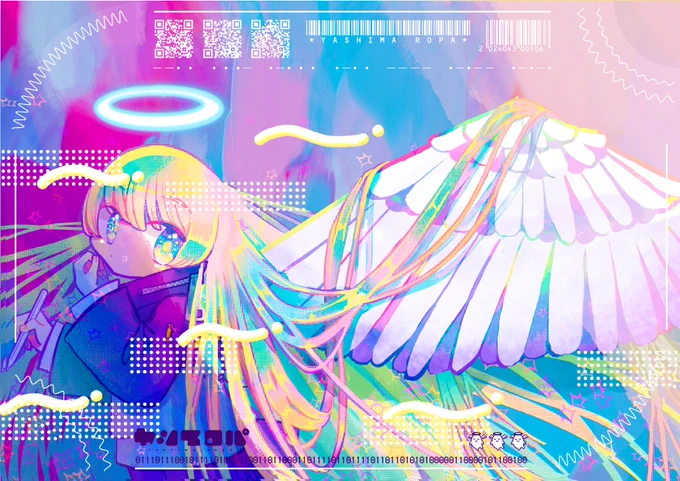#一次創作祭り春の陣2025#刺さる人に届け一次創作祭り#春の創作クラスターフォロー祭り ビビッドでパステルな天使 