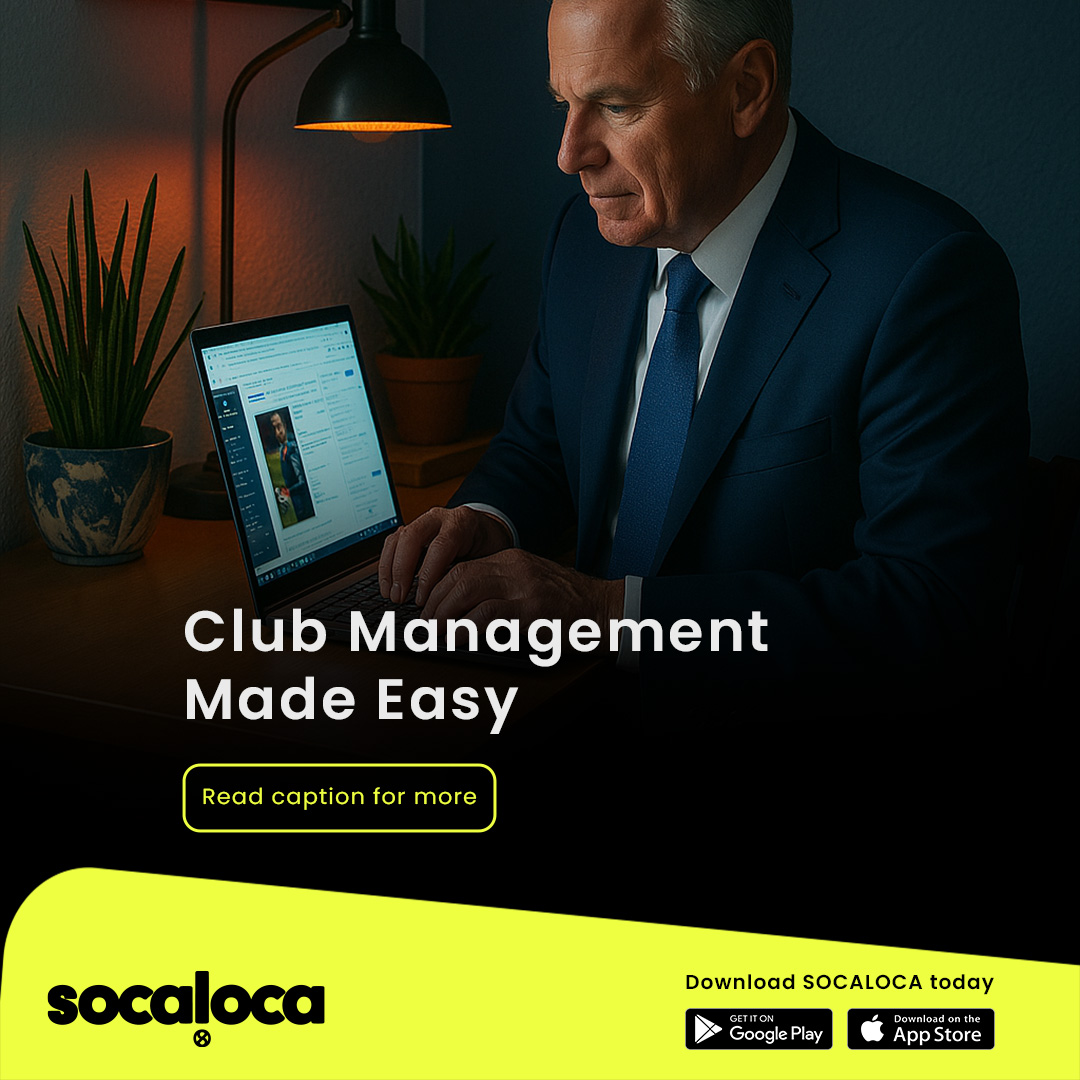 Meet Socaloca — the all-in-one app for football clubs! ⚽

✅ Register players
✅ Manage squads &amp; fixtures
✅ Track attendance
✅ Communicate easily
Say goodbye to admin stress.
🔗 Get started: socaloca.football/helpdesk/
#SocalocaForClubs #ClubManagement #FootballAdmin