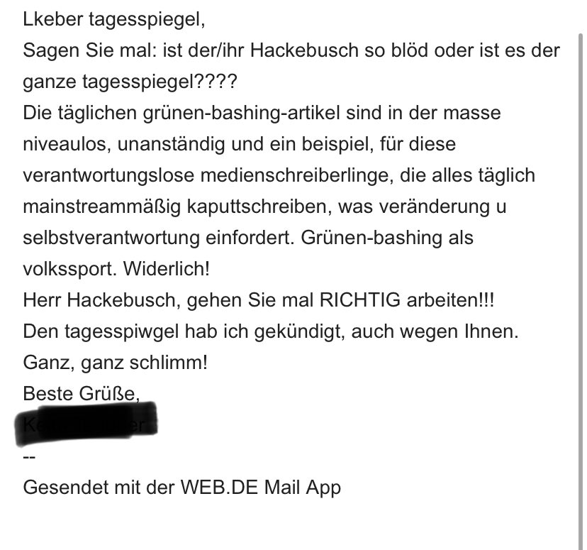Was erlaube Hackebusch??!?