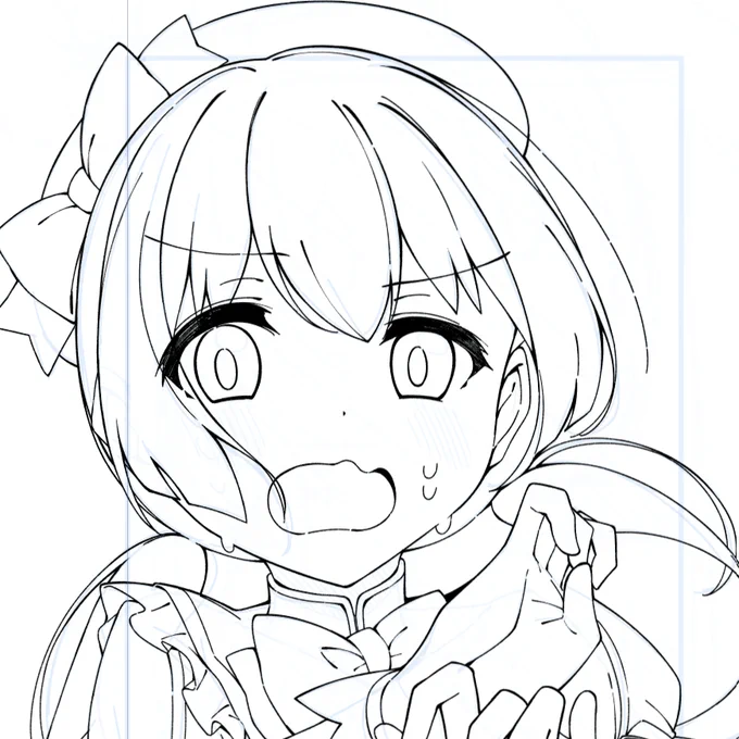 私の描く顔可愛すぎる 