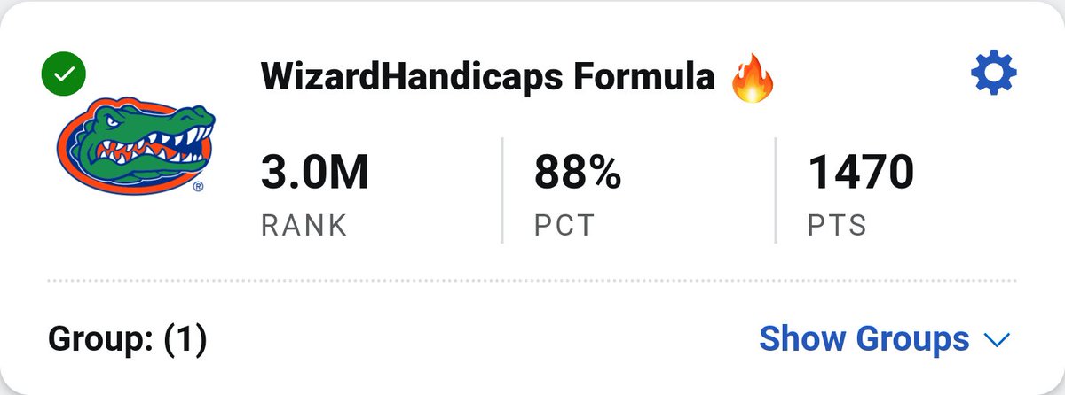 RozierBets's tweet photo. Recap of 🧙‍♂️WizardHandicaps♿ Formula in its initial season. 
All but 2 picks were made using this system (1 first round, 1 championship).

Feel free to analyze, appreciate, and criticize. Peer-reviewed science >

A thread: https://t.co/joUAX0zU8p
