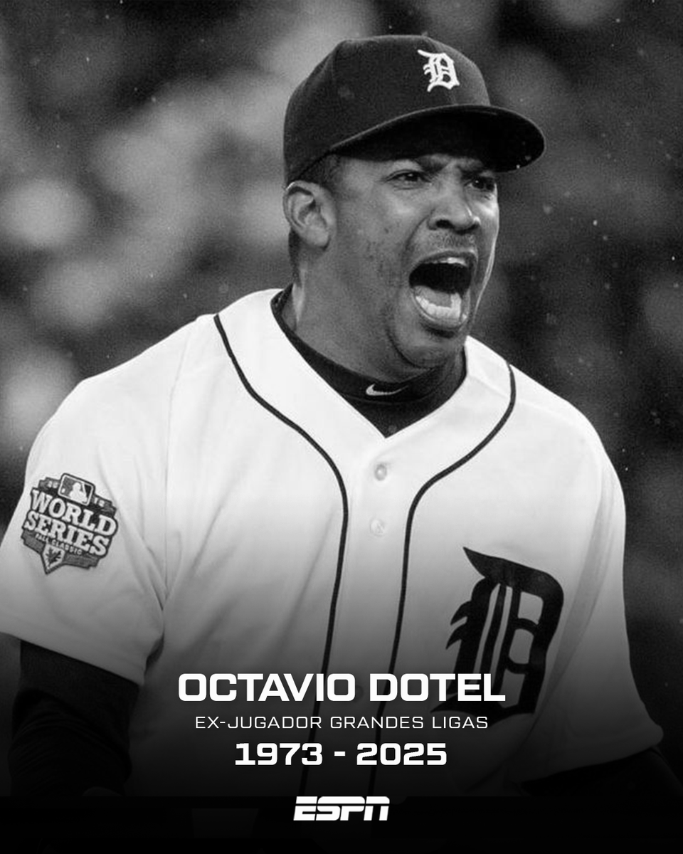 ESPN_DO's tweet photo. Ha sido confirmado el fallecimiento del expelotero de Grandes Ligas Octavio Dotel, víctima del colapso del techo en la discoteca Jet Set, ubicada en la capital dominicana. https://t.co/PEGvZlkZr9