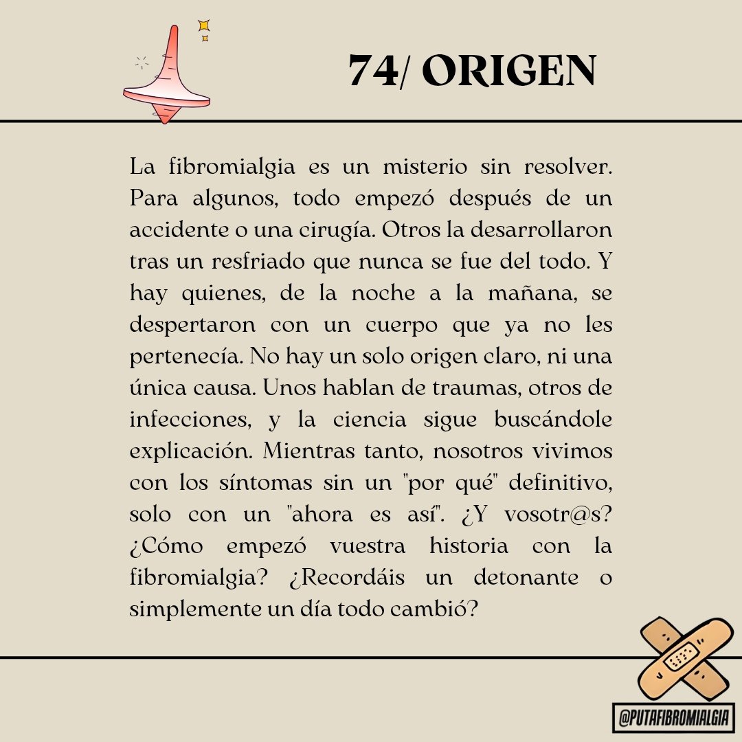 putafibro's tweet photo. 74/ ORIGEN

#fibromialgia #dolor #dolorcronico #fatiga #sfc #sindromedefatigacronica #fatigacronica #ansiedad #depresion #saludmental https://t.co/OFqj4apAOV