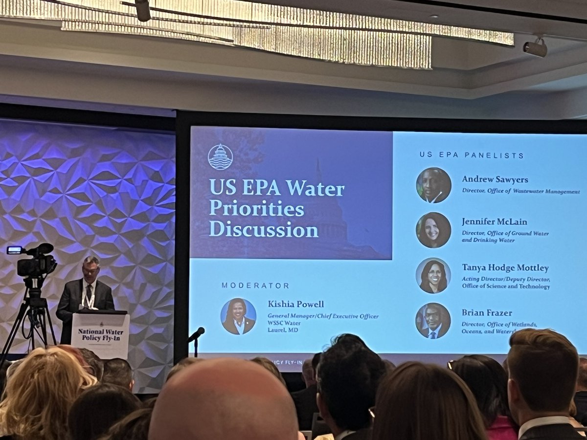 Kicking off the National Water Policy Fly-In with a panel of #waterleaders from @EPAwater.  The priorities will ensure clean water for every American.