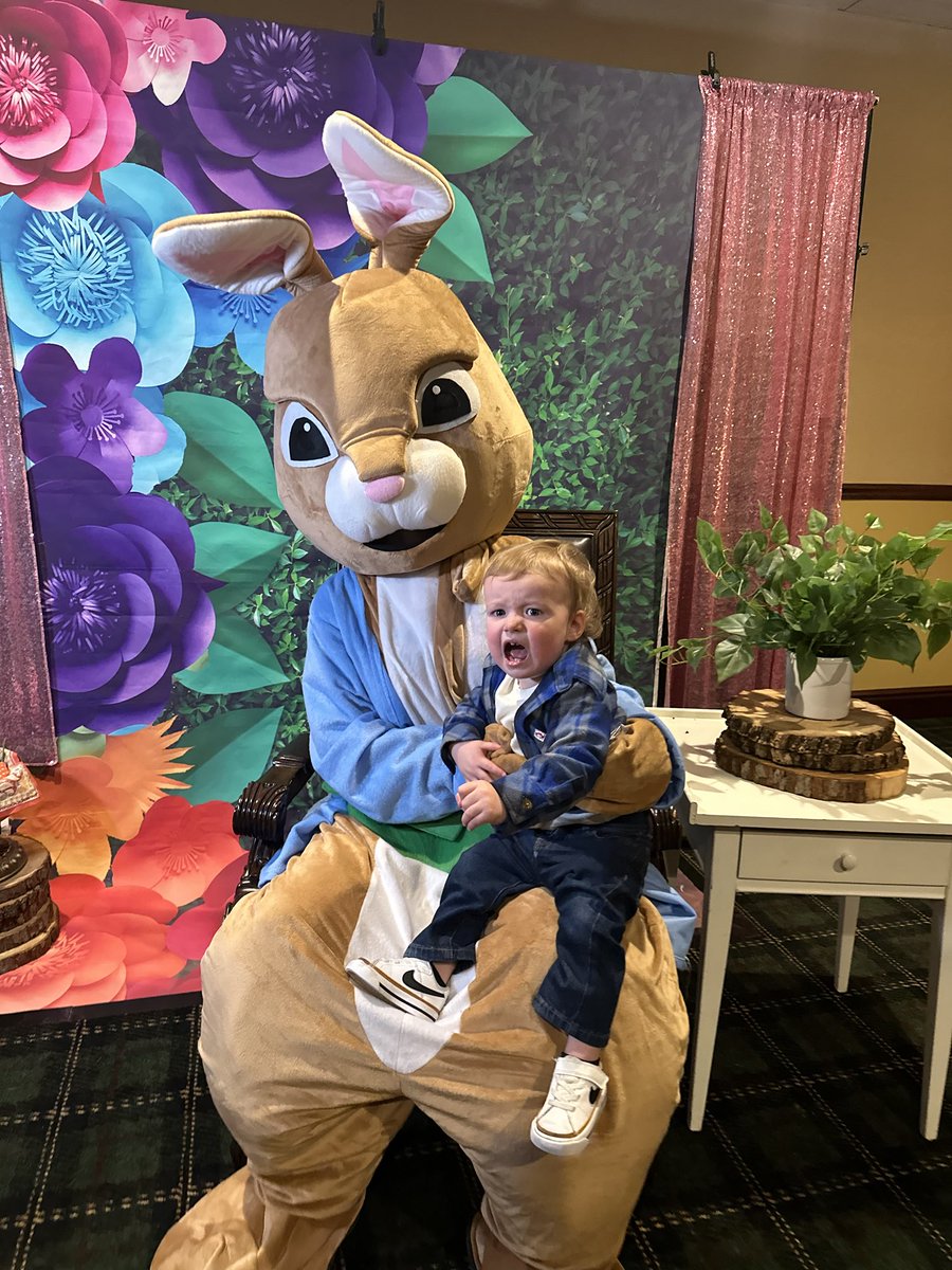 He really does love the Easter Bunny!!!!!!
PRICELESS!!!