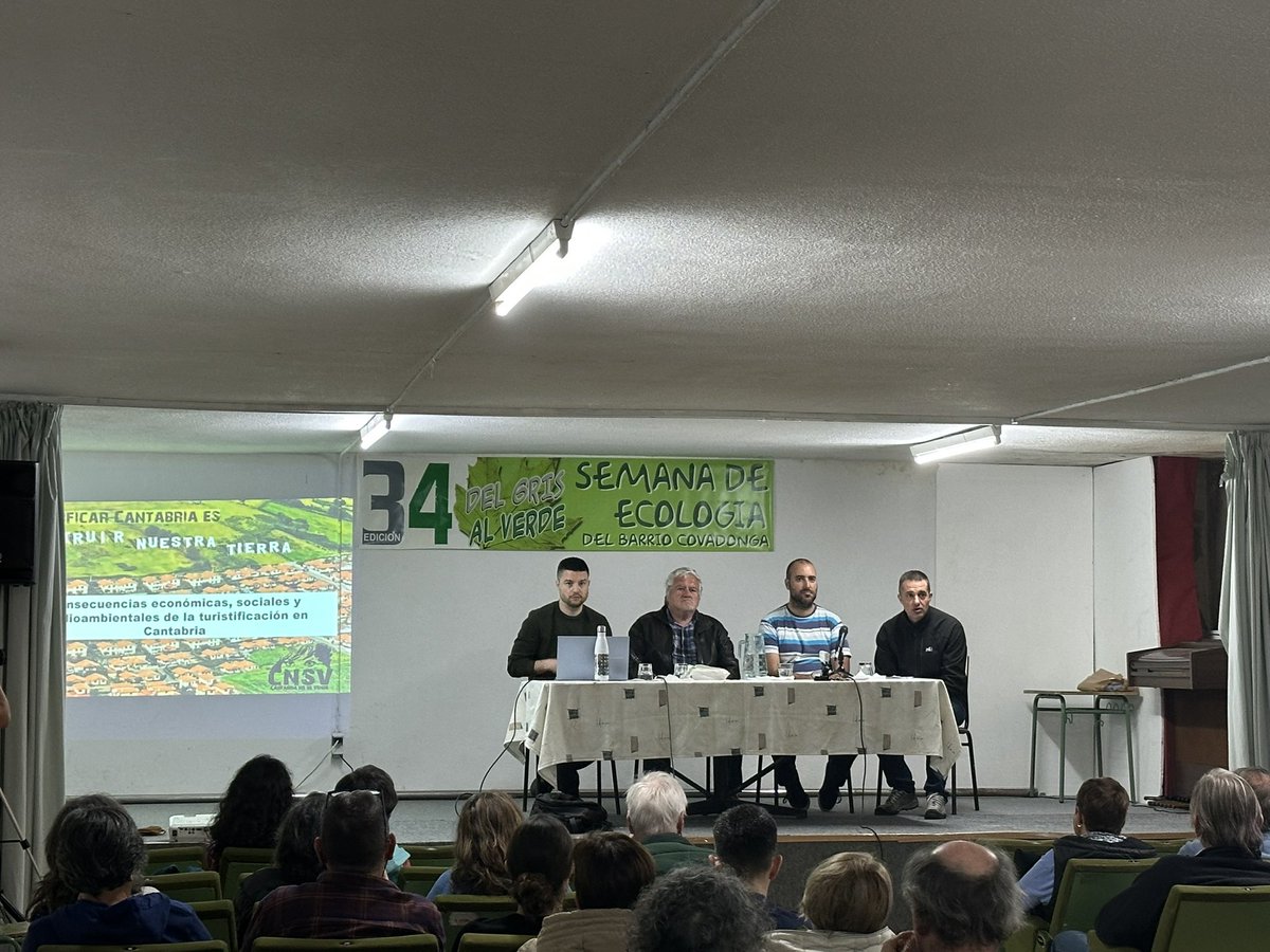 Da comienzo la 34 Semana de Ecología en el Barrio Covadonga con “el crecimiento de la demanda turística en Cantabria” #SemEcol25