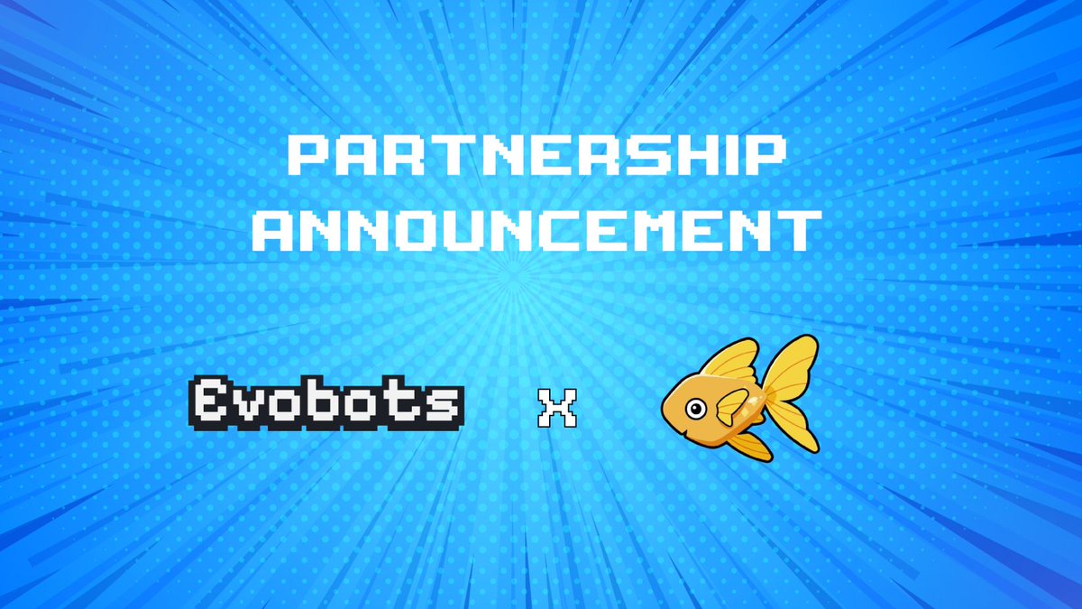 🎣🐉 Catch, Merge, and Conquer! 🤖🔥
 EvoBots x Gold’N Fish just reeled in a wild new partnership!

From merging bots to evolving fish into dragons, it’s all about growing your power and earning while you play.
Whether you're tapping for gold or strategizing for glory—Web3