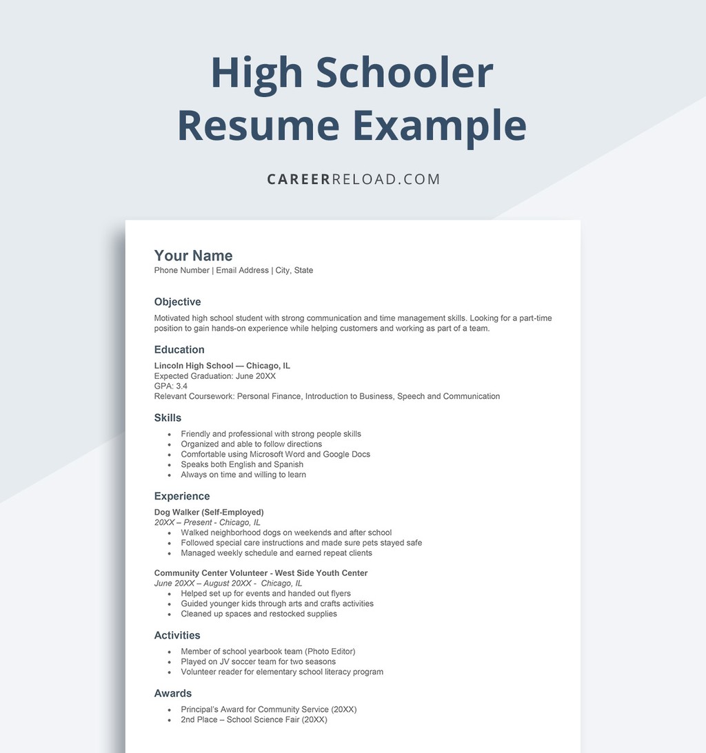 CareerReload's tweet image. How To Write a Resume For a High School Student’s First Job (Examples &amp;amp; Template)
👉 careerreload.com/high-school-re…

#HighSchoolResume #HighSchoolStudent #StudentResume #HighSchool #FirstJob