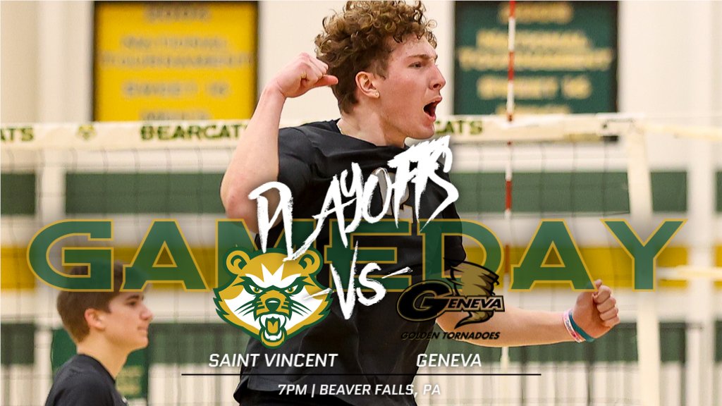 Men's Volleyball playoffs begin tonight!🏐
The Bearcats head to Beaver Falls to take on the Golden Tornados
<a href="/bearcats_mvb/">SVC Men's Volleyball</a>