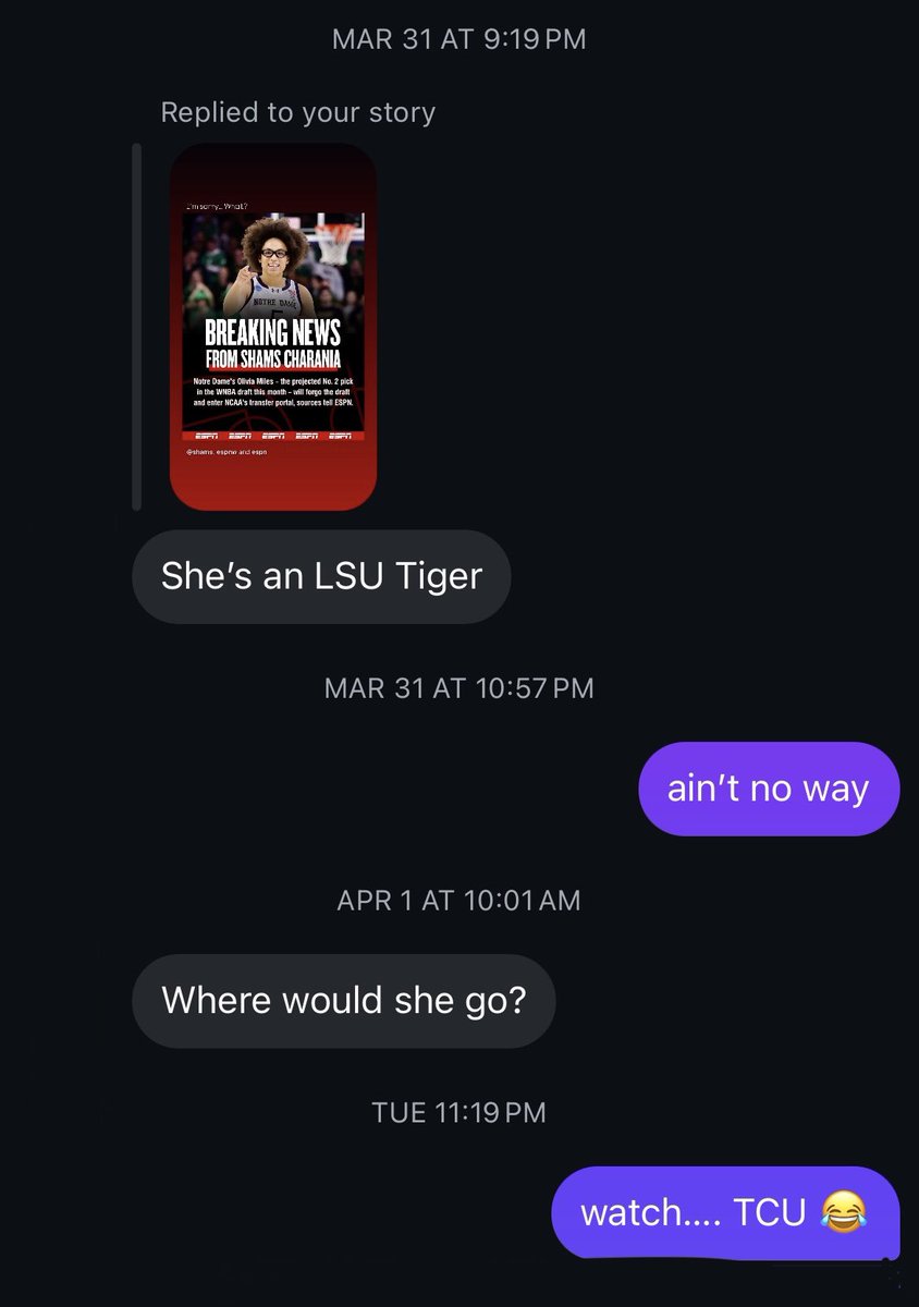 kraich20's tweet photo. someone hire me already…

#Big12WBB https://t.co/7KLLjkfp8v