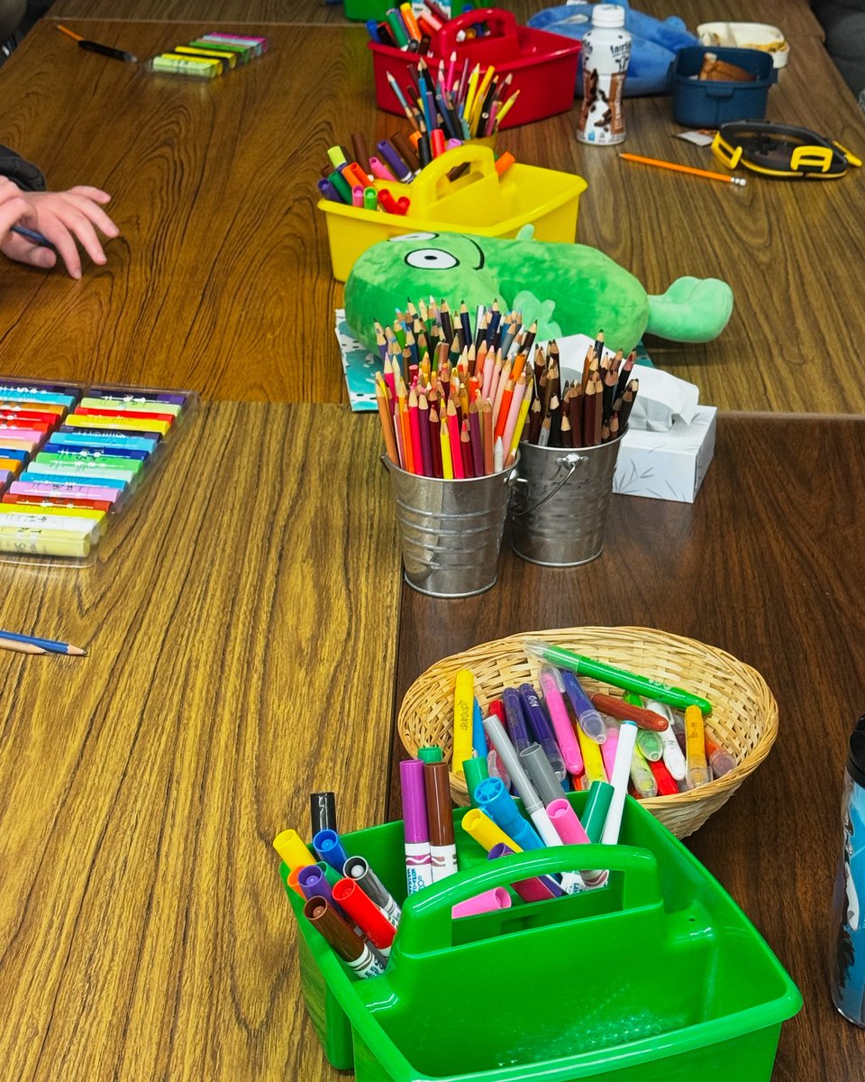 Exploring some art therapy strategies at Oceanview in-person gatherings for term 3!