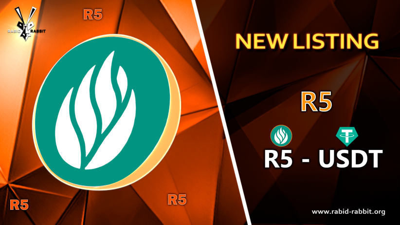 🚀 NEW LISTING🚀 #R5 #R5Network
📈Trading Pair: R5/USDT📈
⏬Available Now!⏬
rabid-rabbit.org/account/trade/…

#BTC #USDT #rabidrabbit #R5 #R5Network #exchange #RR_exchange #crypto #trading #cryptocurrency #NewListing