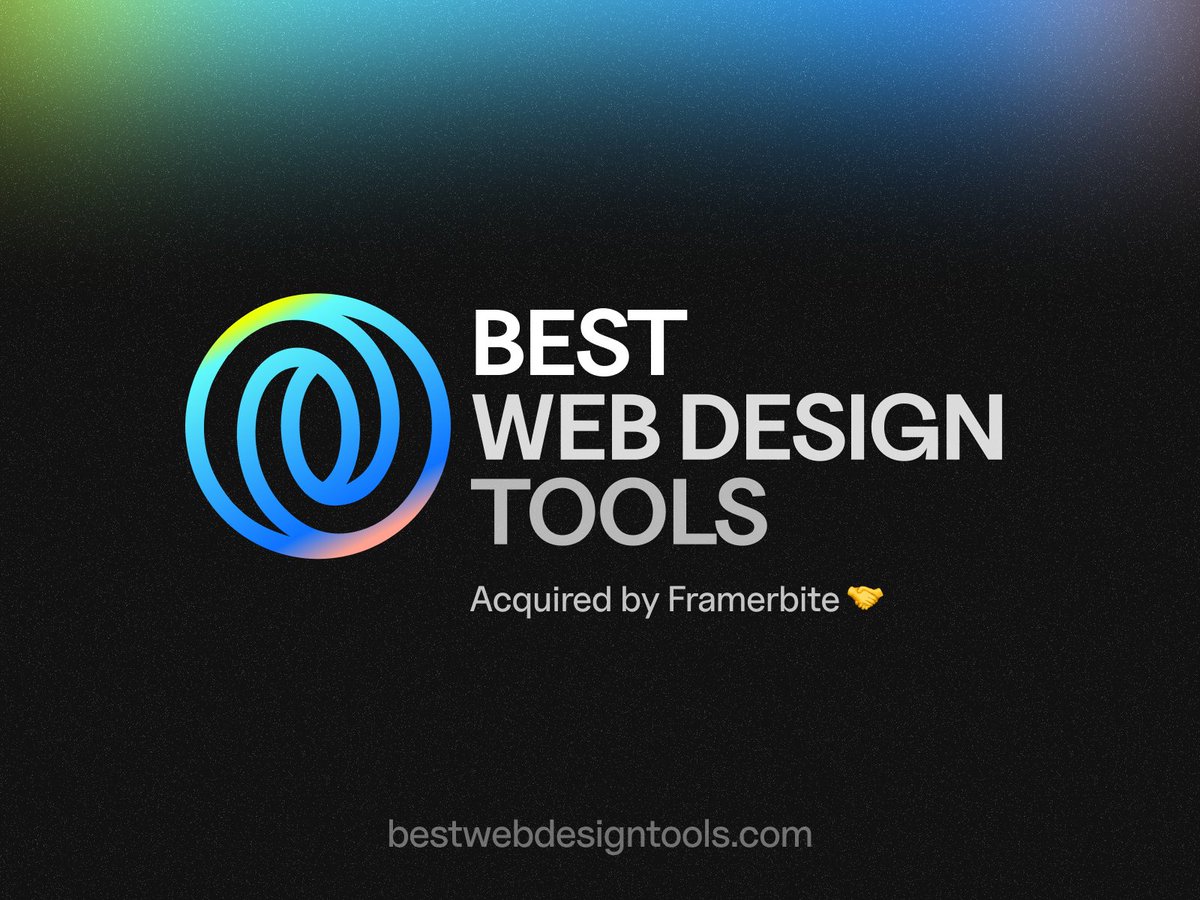 Farhan Rizvi (@farhanrizzvi) on Twitter photo I'm thrilled to announce that we've acquired <a href="/bestwebdestools/">BestWebDesignTools</a> from <a href="/mehtasdeepak/">Deepak Mehta</a>! 🤝
BestWebDesignTools features 300+ web design tools and we're excited to continue building on Deepak's excellent foundation.
Our goal is to take what he created and make it even better. Stay I'm thrilled to announce that we've acquired <a href="/bestwebdestools/">BestWebDesignTools</a> from <a href="/mehtasdeepak/">Deepak Mehta</a>! 🤝
BestWebDesignTools features 300+ web design tools and we're excited to continue building on Deepak's excellent foundation.
Our goal is to take what he created and make it even better. Stay