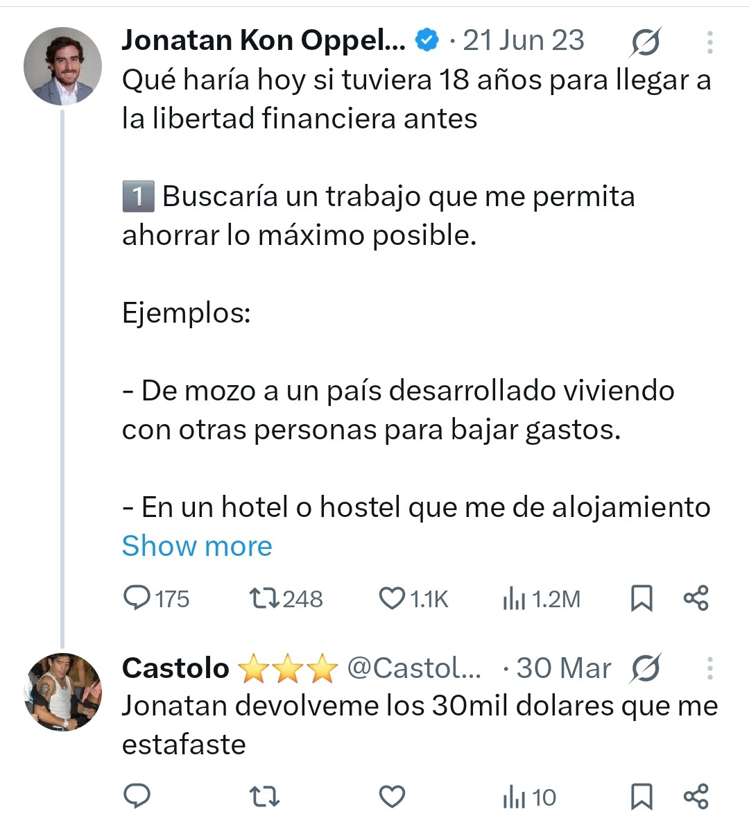 ElRepub32049783's tweet photo. Al parecer a este muerto lo "estafaron" varios. Seis seguidores tiene el descerebrado.
Sería bueno que se lo denuncie. https://t.co/FX7GHnFhVa
