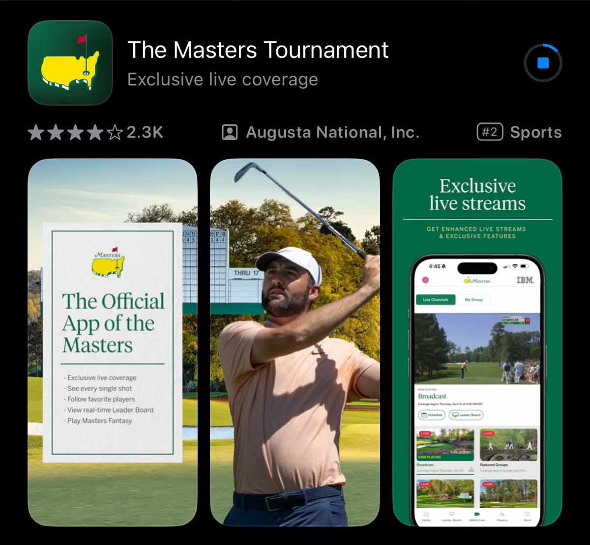 The annual downloading of the app. 
“A tradition unlike any other”