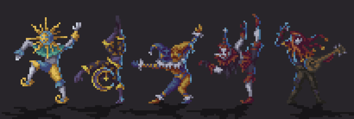 Sylvia_Voolf's tweet image. Happy #PortfolioDay again✨
I mostly draw dark fantasy pixel art👹 If you like dark, gothic, and somewhat fairytale-ish atmosphere, welcome on board!
#pixelart #ドット絵 #gamedev