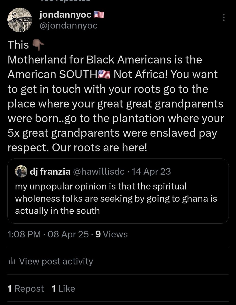 jondannyoc's tweet photo. #AmericaisOurHomeland #StopSearchinginAfrica #LineageFirst https://t.co/YbwS6ZlL9L