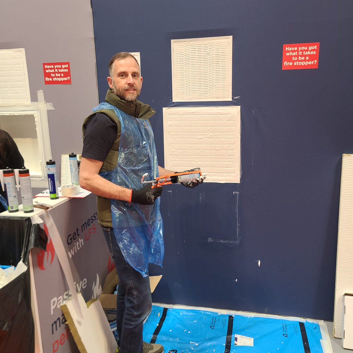 LFS (@lfsfire) on Twitter photo 1st Day finished at this year's Fire Safety Event and we have Today's winner of the Have a Go Firestopping Wall 👏
📢 Mark Hardy of St Leger Homes of Doncaster 
Well done! Mark wins a £50 amazon voucher!
LFS will be back tomorrow at our stand 4/H70. Come and visit us!
#fse2025 1st Day finished at this year's Fire Safety Event and we have Today's winner of the Have a Go Firestopping Wall 👏
📢 Mark Hardy of St Leger Homes of Doncaster 
Well done! Mark wins a £50 amazon voucher!
LFS will be back tomorrow at our stand 4/H70. Come and visit us!
#fse2025
