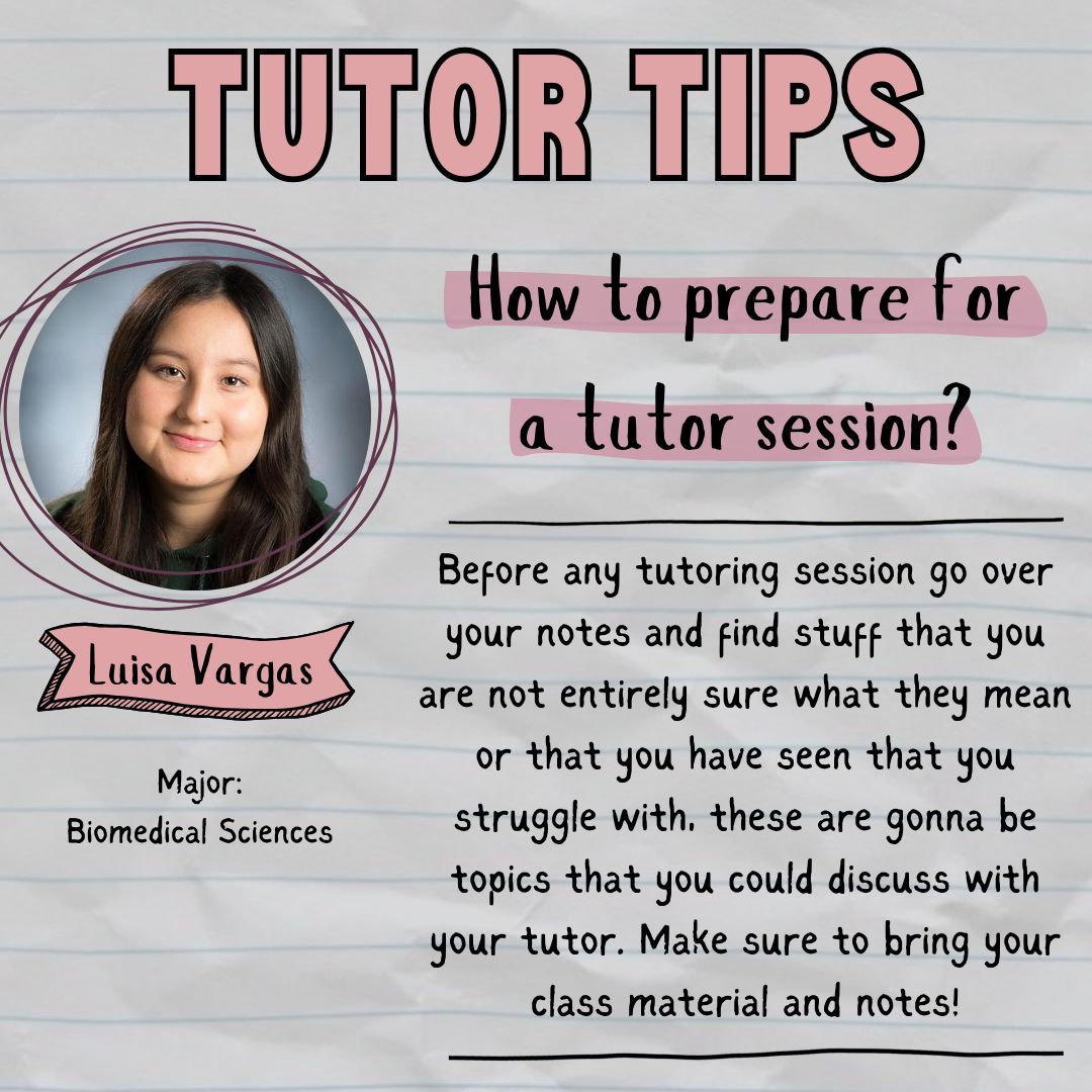 NWOrientation's tweet image. 📚✨Ready to level up your study sessions? Luisa has tips you need to stay focused!
#TutorTips #StudentAdvice #StudentSuccess #StudyHacks #StudyTips