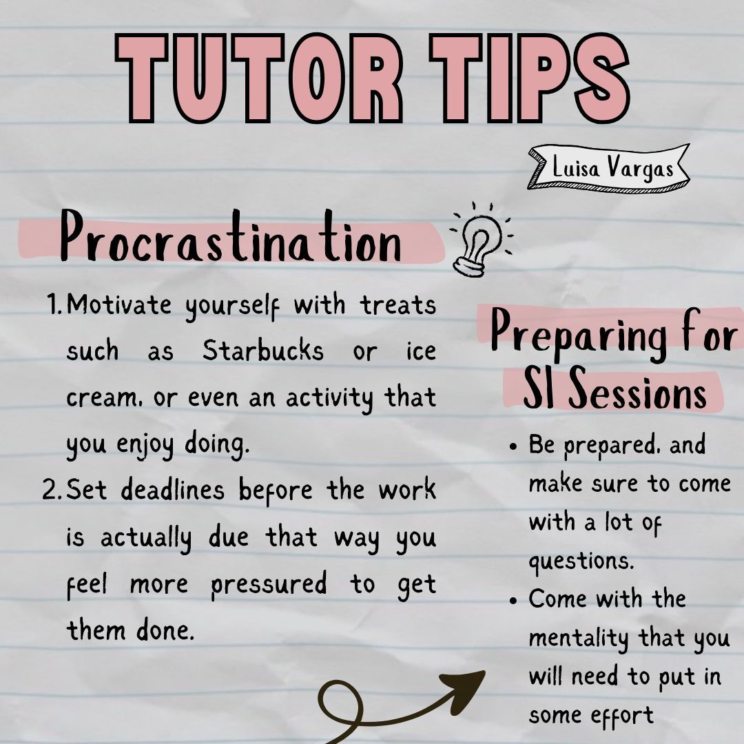 NWOrientation's tweet image. 📚✨Ready to level up your study sessions? Luisa has tips you need to stay focused!
#TutorTips #StudentAdvice #StudentSuccess #StudyHacks #StudyTips