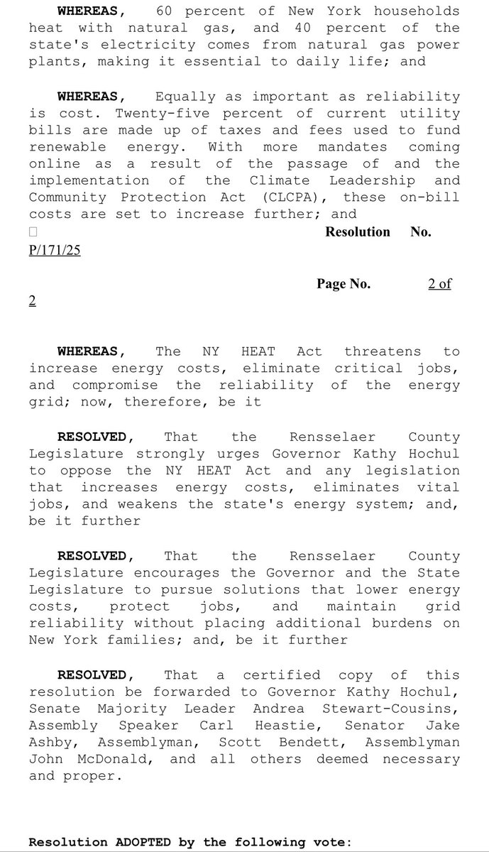 Rensselaer County residents have expressed concern with their utility bills, particularly the costs of gas and electric.

Now NYS is considering another expensive mandate that they claim will save money- the HEAT Act.

The NY HEAT Act is simply unaffordable for New York families.