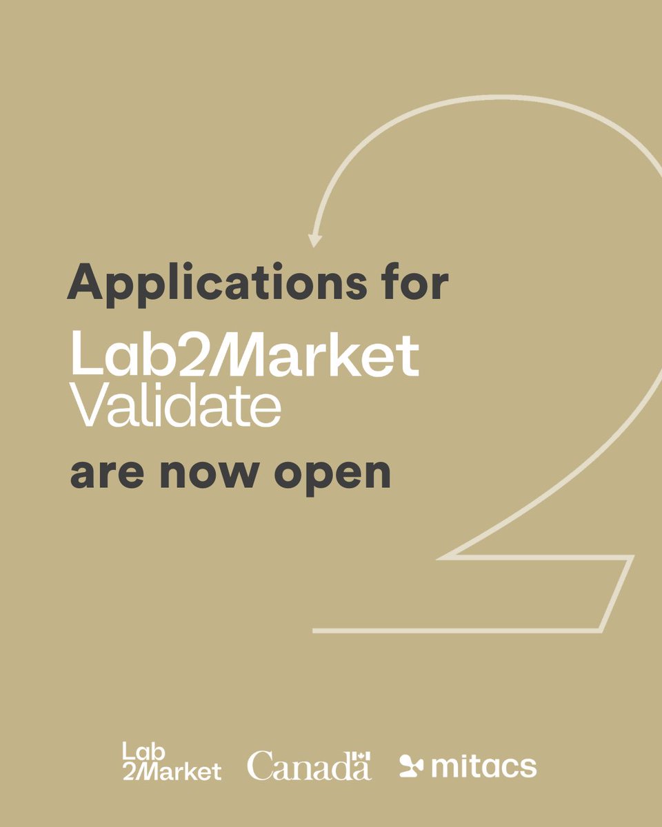 Alberta researchers, find out if <a href="/Lab2MarketCA/">Lab2Market</a>  Validate is a fit for you.

Virtual Info Session: April 30, 10:00-11:00 MT
Register: lu.ma/nljxxaa6

Lab2Market Validate gives researchers the opportunity to critically test and evaluate their ideas in the entrepreneurial