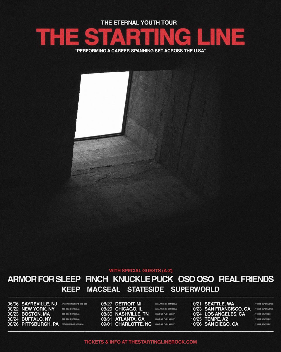 Playing a few shows down south this summer with <a href="/TheStartingLine/">The Starting Line</a>