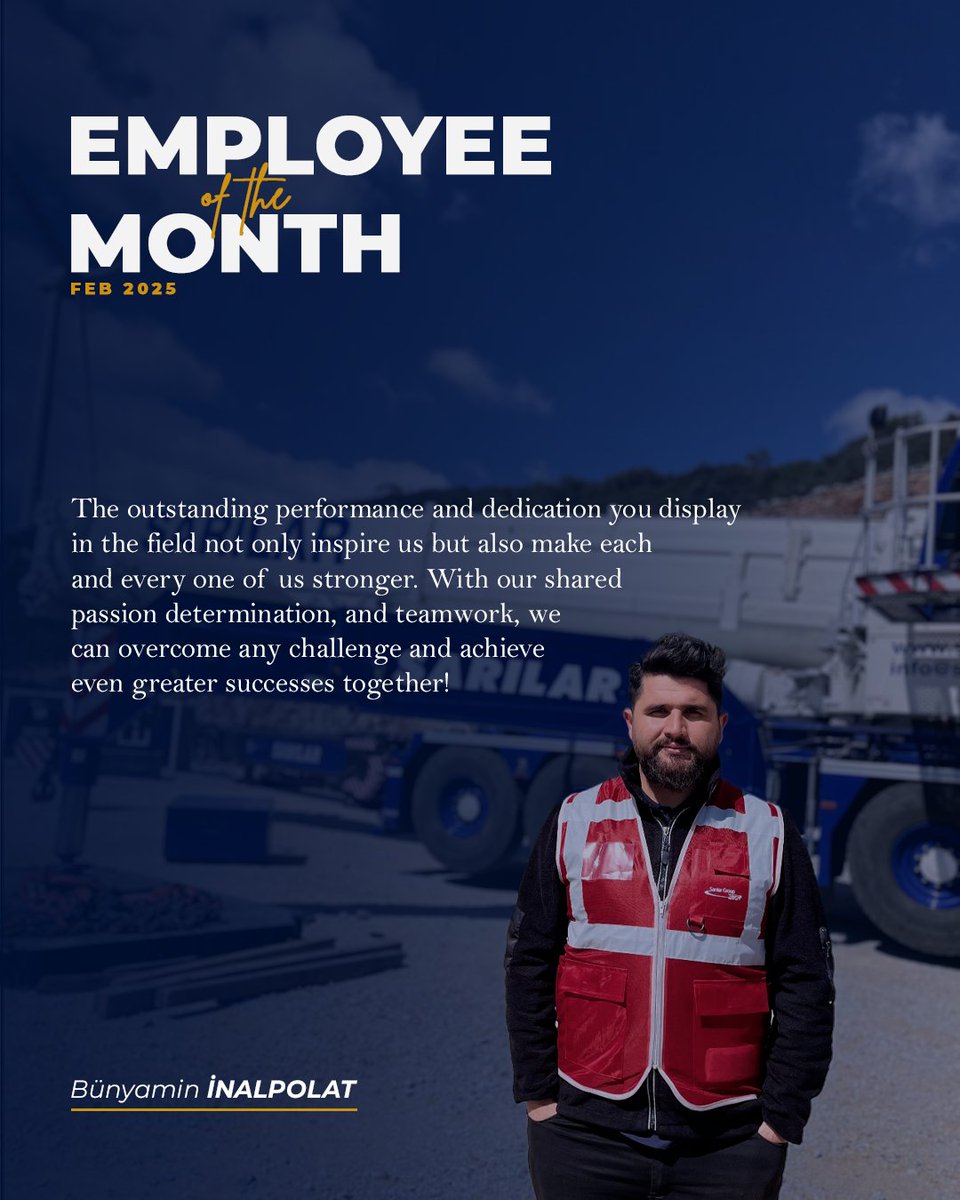 Ekip arkadaşlarımıza olağanüstü performansları için teşekkür ederiz. Profesyonellik ve iş birliği ruhu, projelerimizin başarısında kritik rol oynuyor. Gayretiniz projelerimizin başarı kaynağı.
<a href="/SarilarGroup/">Sarılar Group</a> ailesini ileri taşıyan dikkatiniz ve sorumluluğunuz için minnettarız.🚀