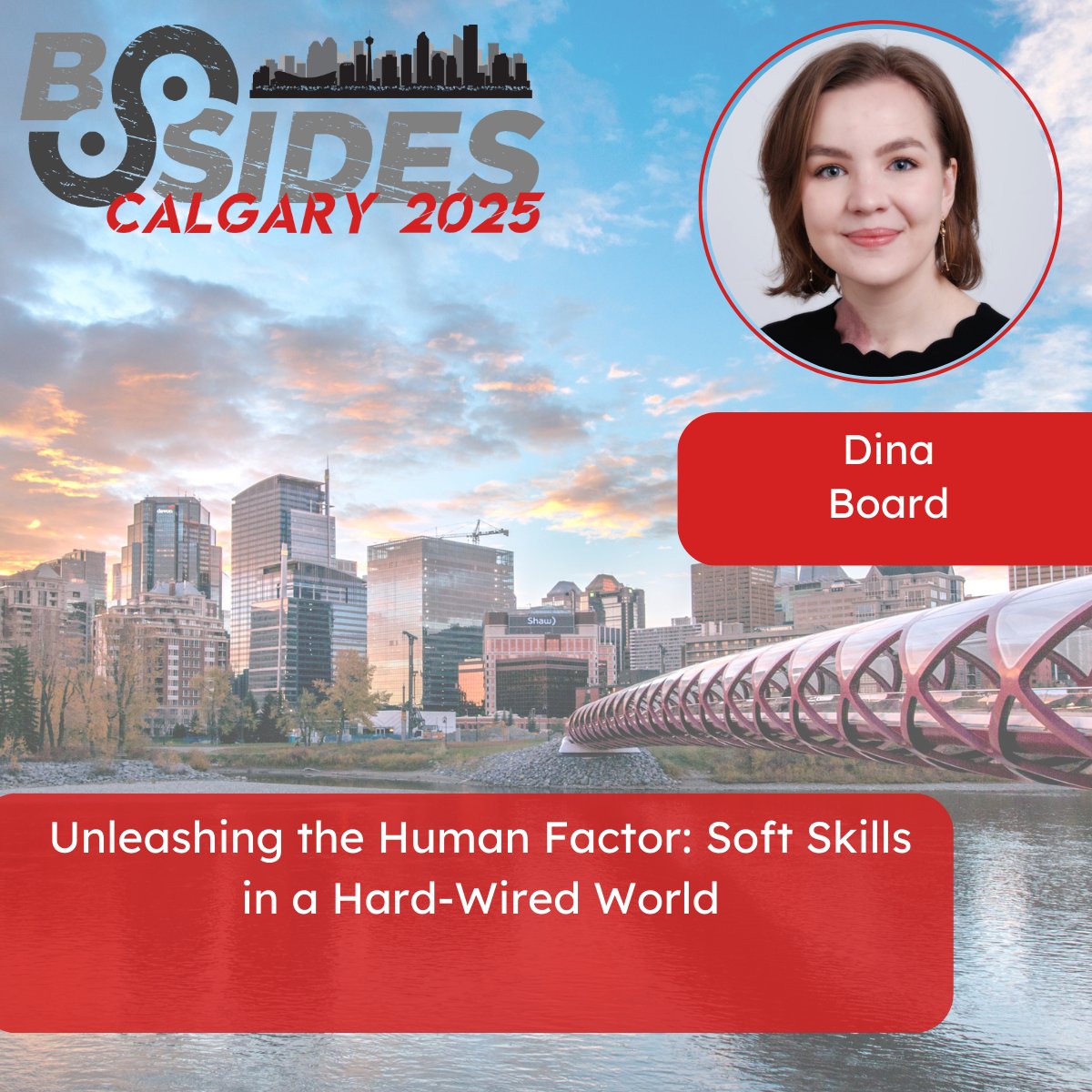 📣 BSides Calgary 2025: Speaker Spotlight! 📣

We're very excited to make a speaker spotlight announcement!

Meet Dina Board! Dina will be presenting at BSides Calgary 2025.

Get your tickets here for an event you don't want to miss!

showpass.com/bsidescalgary2…

#bsidescalgary