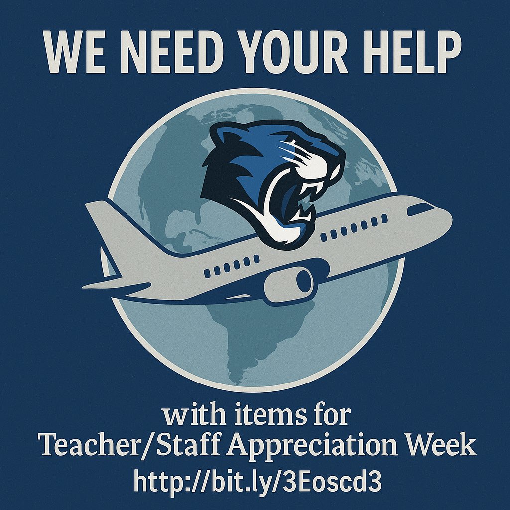 We’re going Around the World to celebrate our amazing PCHS staff for Teacher Appreciation Week—and we need YOUR help to make it happen!

Sign up to donate or pitch in:
bit.ly/3Eoscd3

#PCHSPride #TeacherAppreciation #WeNeedYou #CatamountStrong