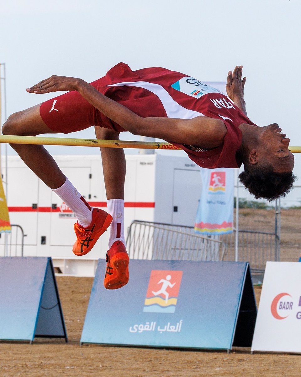 qatar_olympic's tweet photo. نجم الأدعم حمدي علي يحصد الميدالية الفضية في منافسات الوثب العالي، 
في دورة الألعاب الخليجية الشاطئية الثالثة – مسقط 2025.

بطل يا حمدي🥈 
والقادم أقوى بإذن الله 🇶🇦💪🏻

Team Qatar’s Hamdi Ali wins silver in men’s  high jump event at the 3rd GCC Beach Games – Muscat 2025.
Well done, Hamdi – a true champion🥈
🇶🇦💪🏻