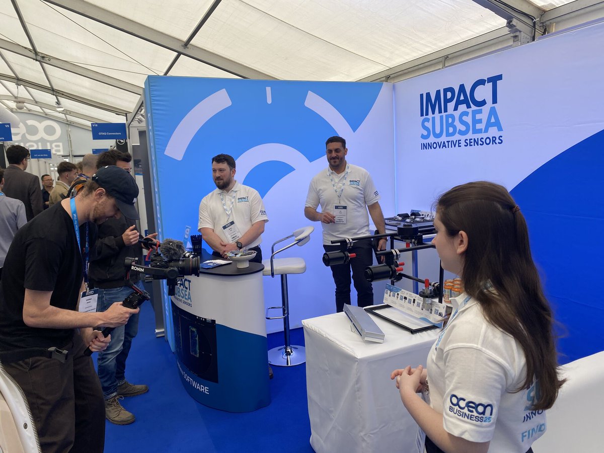 ImpactSubsea's tweet photo. Connecting with the Industry on Day 1 of Ocean Business 2025! Impact Subsea's Stand V26 was a hub of conversation and collaboration on the first day of Ocean Business 2025. 

#OB25 #OceanBusiness2025 #oceanbuzz #oceanbiz #oceantech
#MarineTechnology #SubseaCommunity https://t.co/dziaBmT2I7