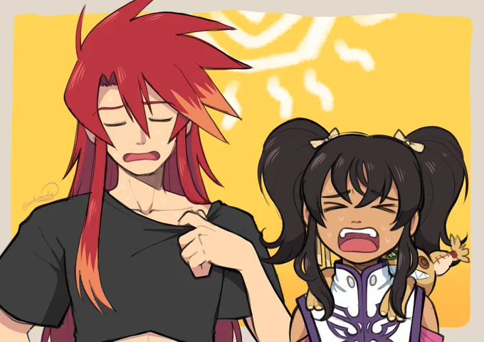 dealing with the summer heat#talesoftheabyss #テイルズオブジアビス 