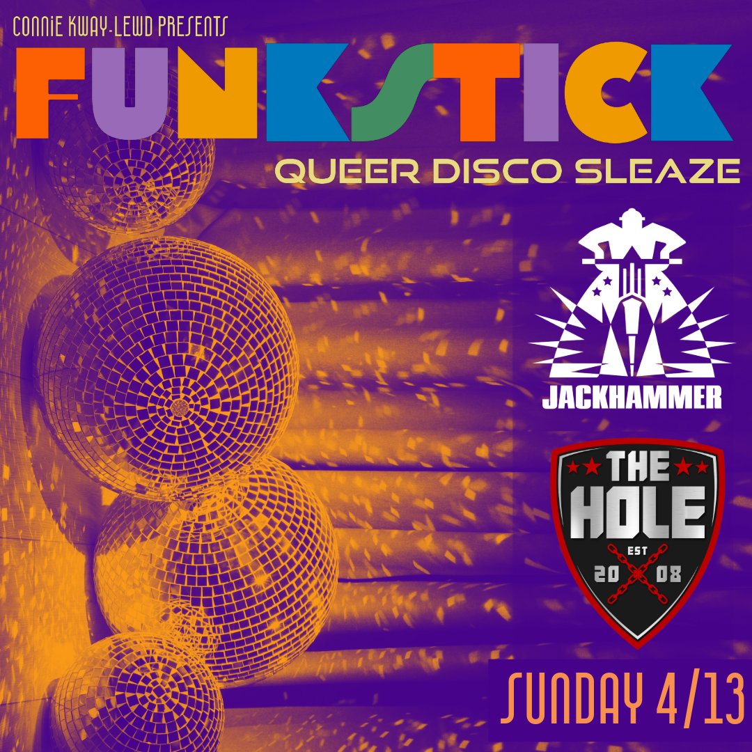FunkStickChi's tweet photo. THIS SUNDAY FunkStick takes over @Jackhammer_Chgo & @TheHoleChicago for our 1st Anniversary!
Tix in Bio
#funkstick #chicagoqueer #queerchicago #lgbtchicago #chicagolgbt #chicagoparty #chicagoevents #chicagoparties #queernightlife #queerculture #lgbtqia #jackhammerchicago https://t.co/XP7MaBnyTg