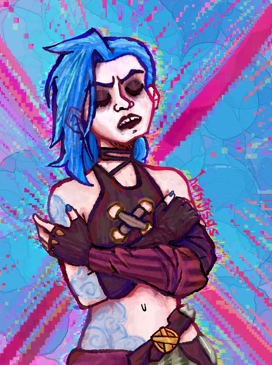 Hanjisas's tweet photo. wip #Jinx #Arcane https://t.co/wa1JRkk8pj