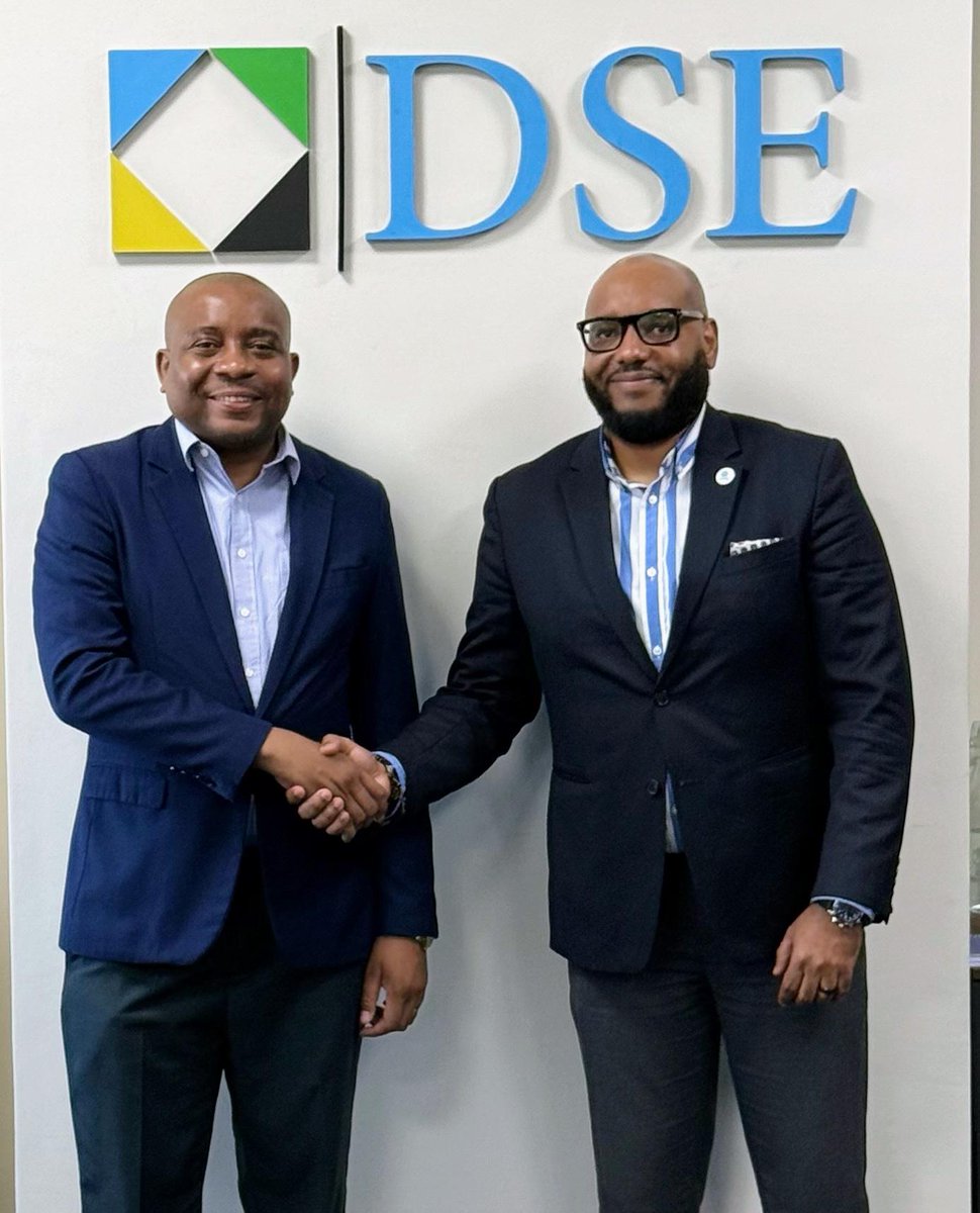 Strengthening partnerships for inclusive growth! 

<a href="/dsetanzania/">DAR ES SALAAM STOCK EXCHANGE</a> CEO Mr. @peternalitolela  received the CEO of <a href="/FSDTanzania/">FSDT</a> Mr. @ErickMassinda for a courtesy visit. 
Discussions highlighted joint initiatives to support SMEs, foster women’s economic empowerment, and deepen