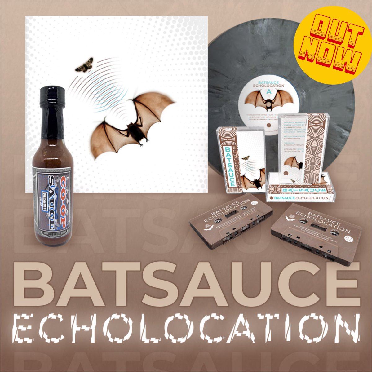 Echolocation is OUT NOW! Available on Vinyl, Cassette &amp; Digitally. It’s also on all major streaming platforms. There’s even a custom Batsauce hot sauce! soulspazm.ffm.to/echolocation