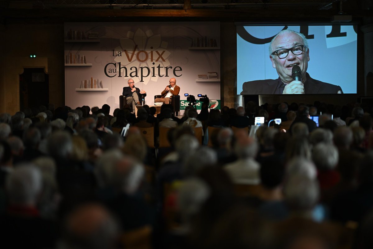De Jérôme Fourquet à Macha Méril, en passant par Katherine Pancol, les conférences de la Voix au Chapitre, proposées par Département de la #Sarthe, font toujours salle comble !

📚 Inscrivez-vous au cycle de conférences gratuites La Voix au Chapitre ▶ sarthe.fr/sarthe/la-voix…