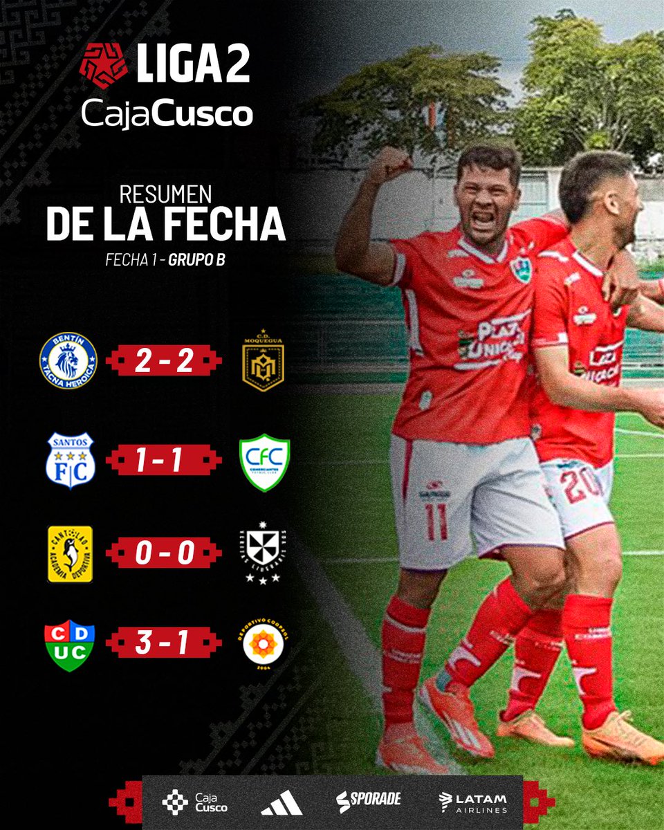 cvera1's tweet photo. Comenzó la @Liga2_oficial 
Aquí 👇 los resultados de la #primerafecha
@camannucci @clubucv @clubllacuabamba https://t.co/pNbkiM0arh
