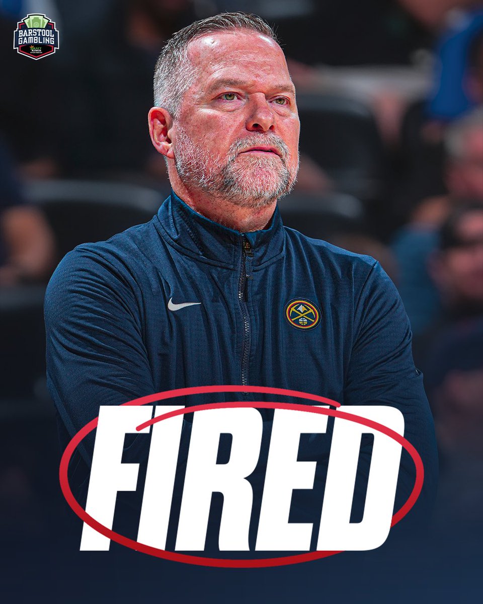 stoolgambling's tweet photo. BREAKING: The Nuggets have fired head coach Michael Malone, per @ShamsCharania. WOW. https://t.co/XMHIn8Jgqi