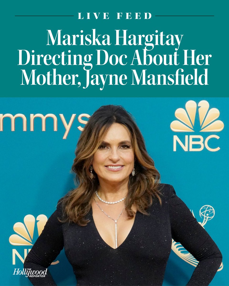 THR's tweet photo. 'Law &amp; Order: SVU' star Mariska Hargitay is making her feature directing debut with a very personal subject: her mother, Jayne Mansfield. 

HBO will premiere 'My Mom Jayne' in June: https://t.co/iTlyvWrj9m https://t.co/7vqFbDkmOi