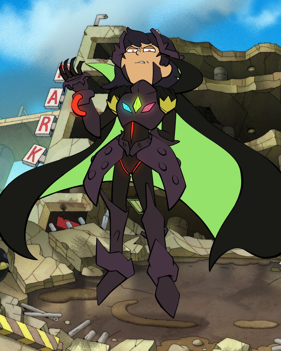 dr_neque_art's tweet photo. Commission for @sark7890 
Core Prime, Empress of Calamity

I was free to make the design. It was fun.
These evil Marcy variants are pretty popular!
#Amphibia #Amphibiafanart #MarcyWu https://t.co/CKVPtQhqG2