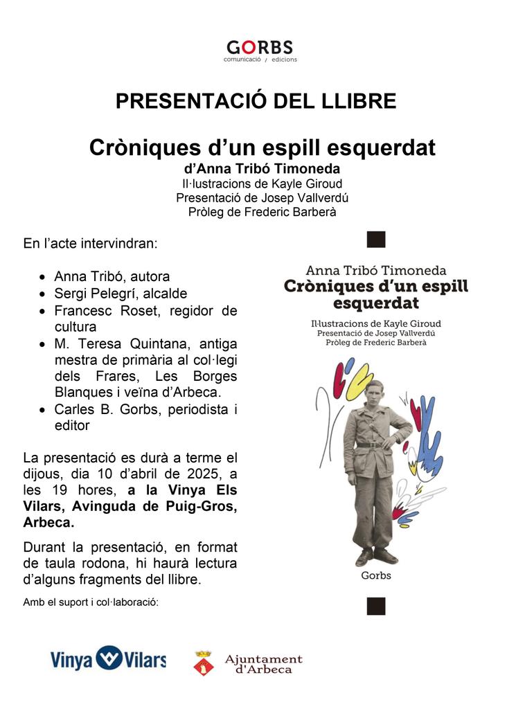 Presentació a Arbeca (Les Garrigues)