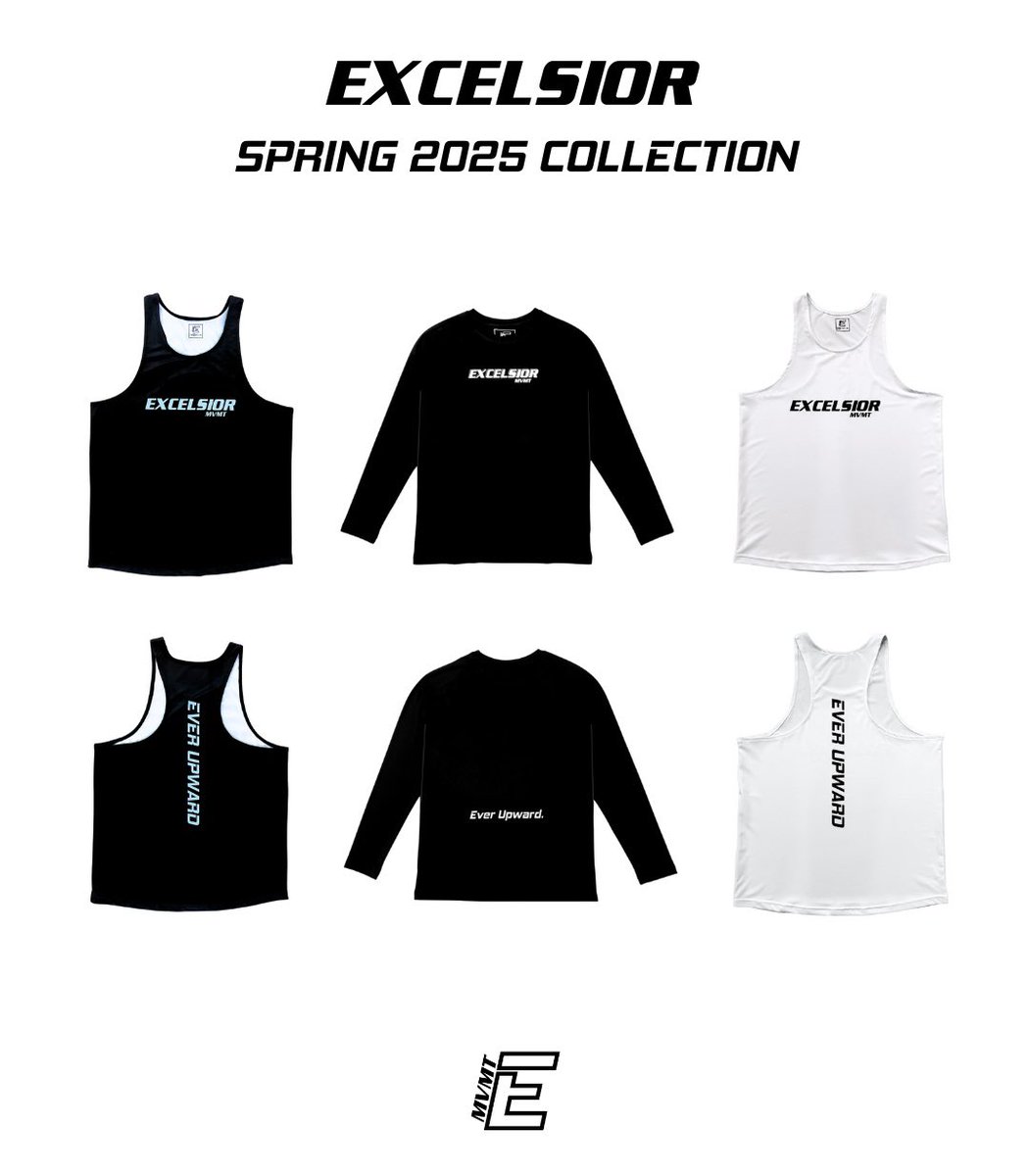 Shop the Excelsior Spring 2025 Collection now at excelsiormvmt.com