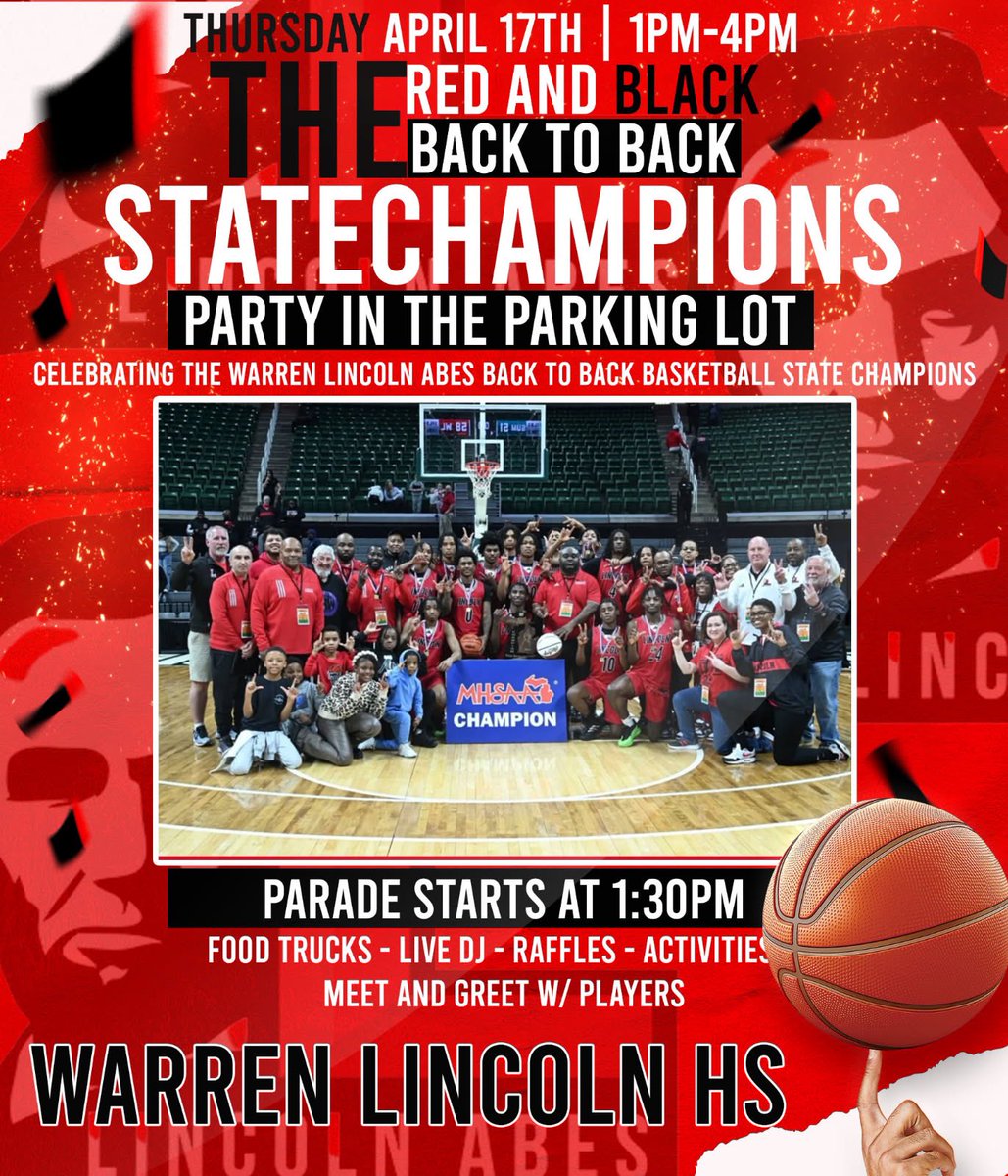 IT’S A PARADE INSIDE OUR CITY!!

NEXT THURSDAY WE CELEBRATE

COME OUT AND CONGRATULATE THE CHAMPS!