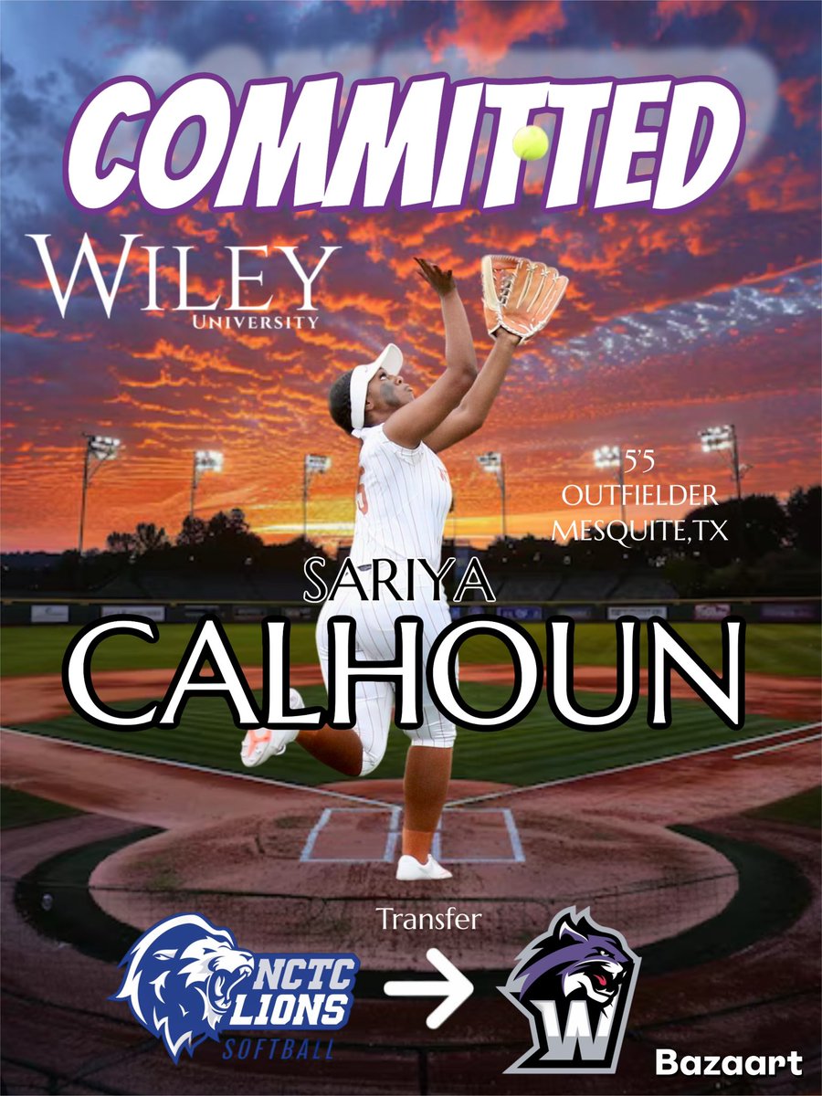 Sariya Calhoun Wiley University Outfilder tweet media