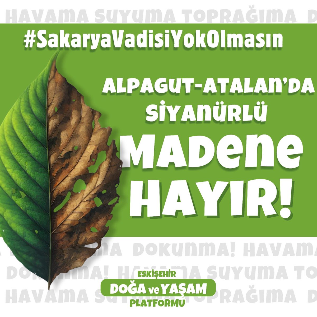 #SakaryaVadisiYokOlmasın